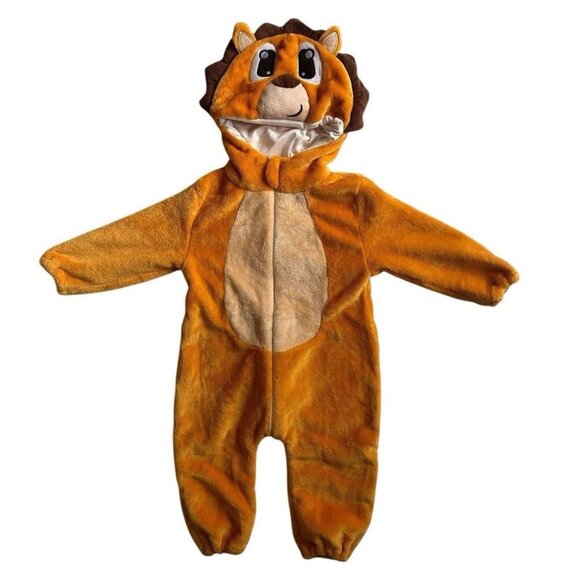 Michley Plush Hooded Jumpsuit Romper Winter Animal Outfit 13-18 Months Size 90 - Picture 1 of 11